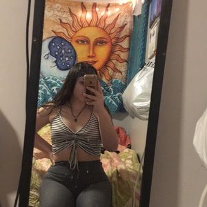 Striped Tank top crop top